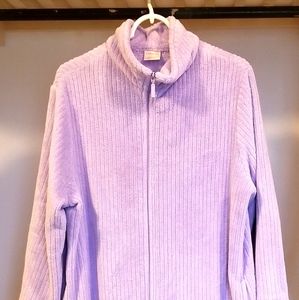 Cabernet purple zip up robe